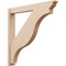 Ekena Millwork 6-in W x 44-in D x 44-in H Funston Trad Rough Cedar Woodgrain TimberThane Outlooker, Primed Tan OUTUR060X44X44FST04RCPR - alternate 1